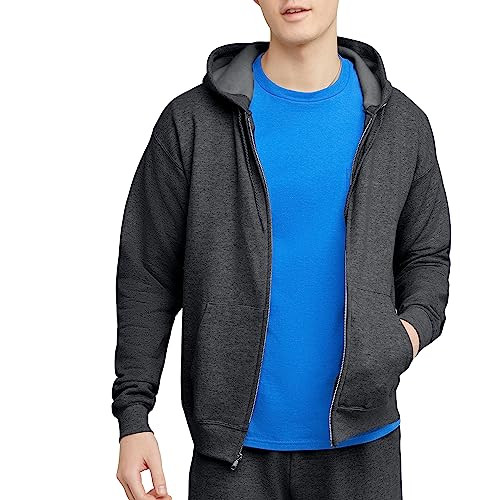 Hanes Men's Eco-Smart Full-Zip Hoodie