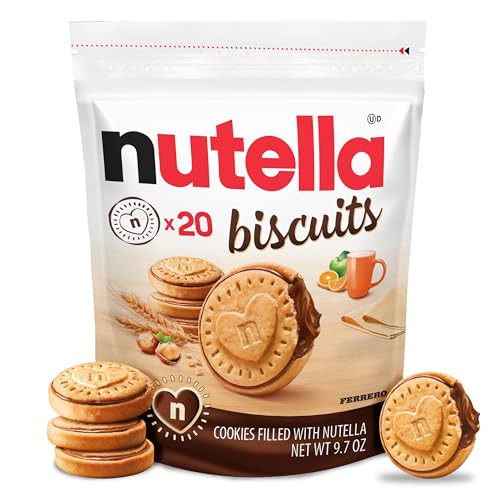 Nutella Hazelnut Spread with Cocoa Biscuit Cookies