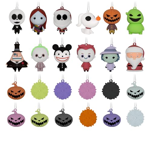 Hallmark Mini Ornament Disney Tim Burton’s The Nightmare Before Christmas Countdown Calendar Box 24-Count