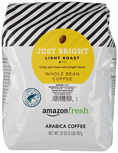 Amazon Fresh Just Bright Whole Bean Coffee Light Roast