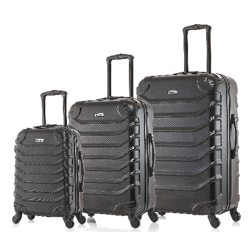 3-Piece InUSA Endurance Hardside Spinner Carry-On Luggage Set