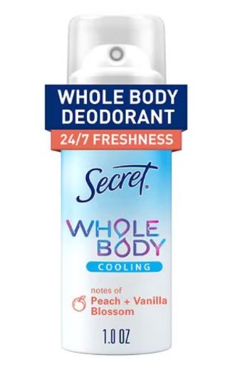 Secret Whole Body Aluminum Free Cooling Deodorant Spray