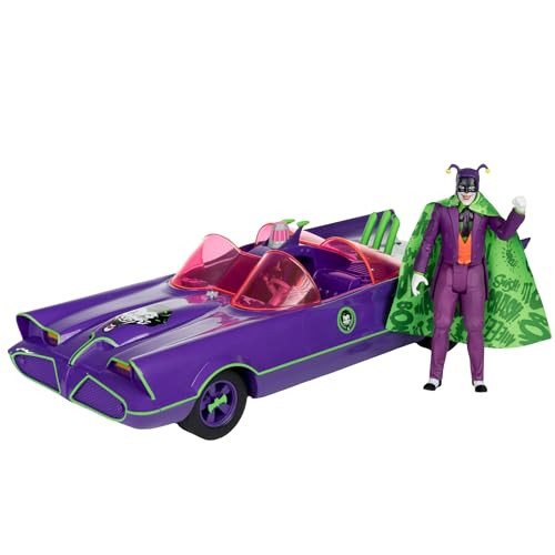 McFarlane Toys Gold Label DC Retro Batmobile & The Joker Action Figure