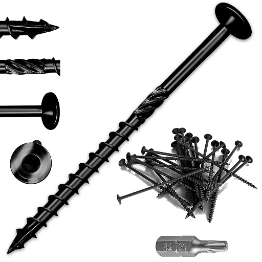 Heavy-Duty 1/4 x 4 Inch Lag Screws (50-Pack)