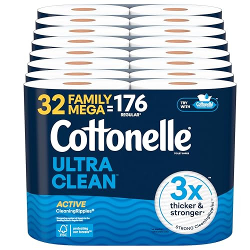 Cottonelle Ultra Clean/Comfort Family Mega Rolls Toilet Paper