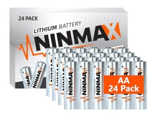 NINMAX Lithium AA Batteries 24 Pack