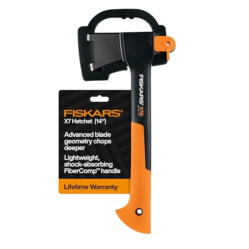 14" Fiskars X7 Hatchet w/ Shock-absorbing FiberComp Handle