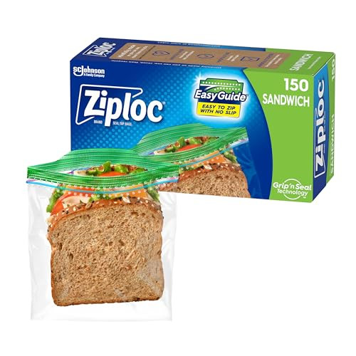 Ziploc Sandwich and Snack Bags, 150 Count