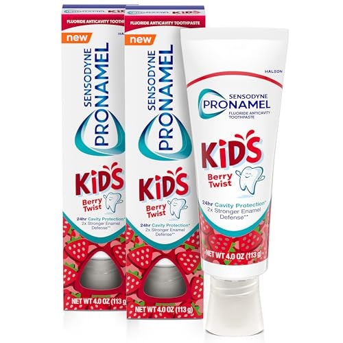 Sensodyne Kids' Pronamel Toothpaste 2-Pack, Berry Twist Flavor