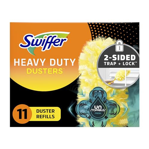 Swiffer Multi-Surface Heavy Duty Duster Refills, Unstopables Fresh Scent, 11 Count