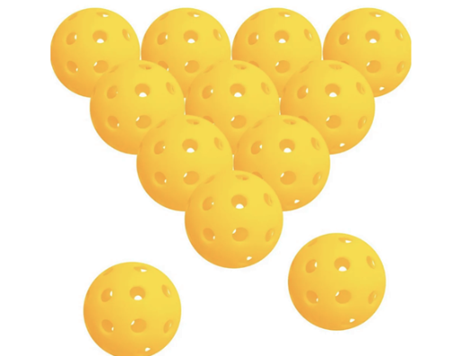 Waloo Sports Replacement Pickleballs, 12 Count