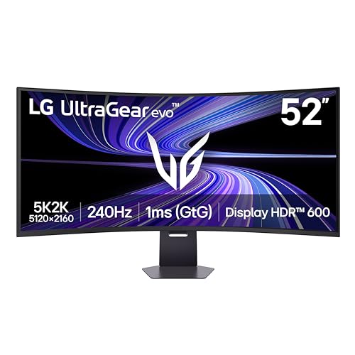 LG 52G930B-B 52-inch Ultragear evo G9 5K2K (5120x2160) 240Hz 1ms Curved Gaming Computer Monitor Deal