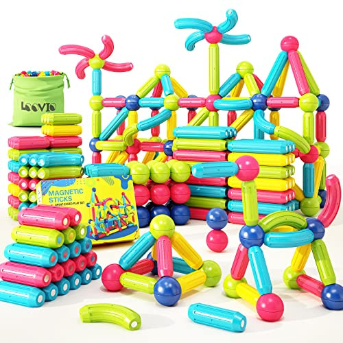 Montessori Magnetic Building Blocks for Toddlers
