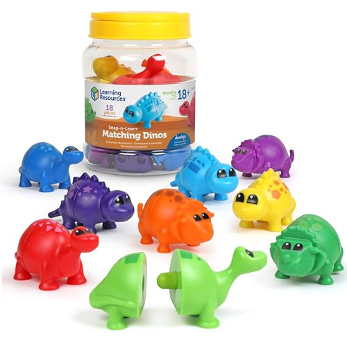 Learning Resources Kids' Snap-n-Learn Matching Dinos