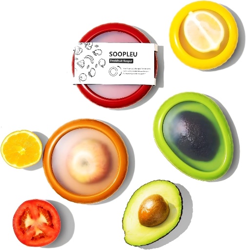 Reusable Food Storage Containers for Avocado & Onion