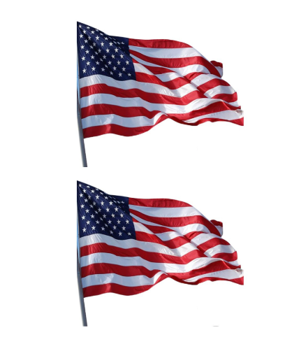 Heavy-Duty Embroidered American U.S. Flag (2-Pack)