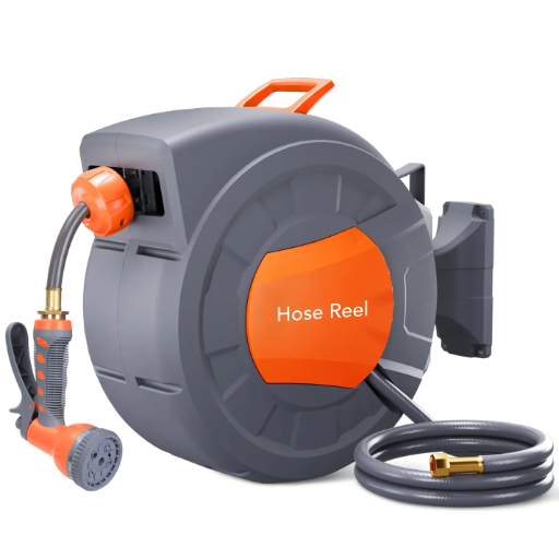 Garvee Wall Mounted Retractable Garden Hose Reel
