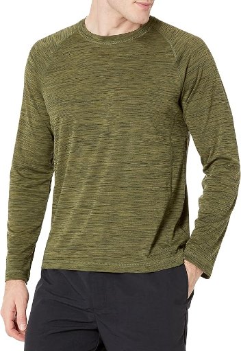 Amazon Essentials Men's Long-Sleeve Quick-Dry Swim Tee