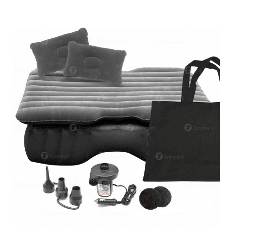 Zone Tech Inflatable Travel Car Mattress with Pump