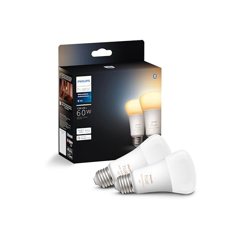 2-Pack Philips Hue Smart 60W A19 LED Bulb