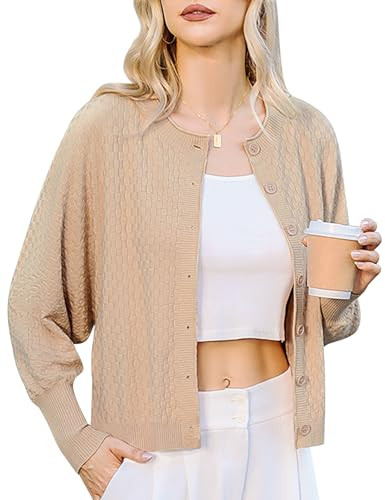 Lightweight Knit Crop Cardigan
