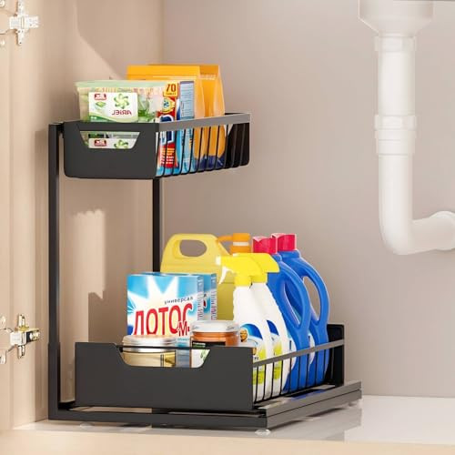 Under Kitchen Sink Organizers and Storage Pull Out
