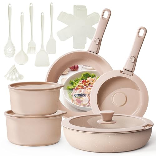 Ganiza 27pcs Nonstick Cookware Set