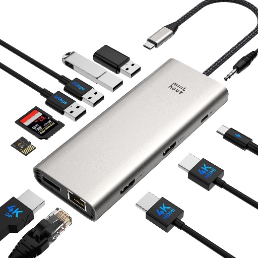 Minthouz USB C Docking Station 12 in 1