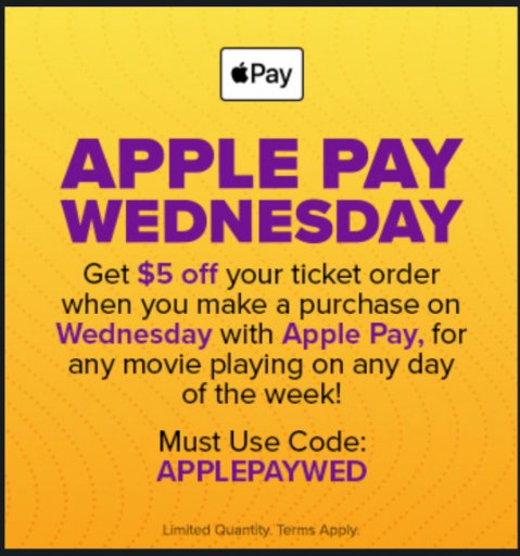 Fandango Ticket Order Discount