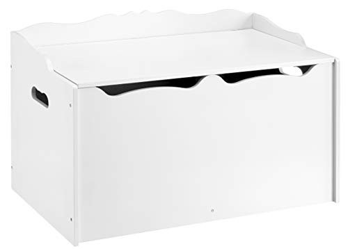 Amazon Basics Kids Toy Box, Wooden Organizer Storage Chest