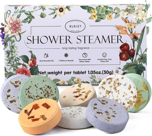BLRIET Aromatherapy Shower Steamers 8-Pack