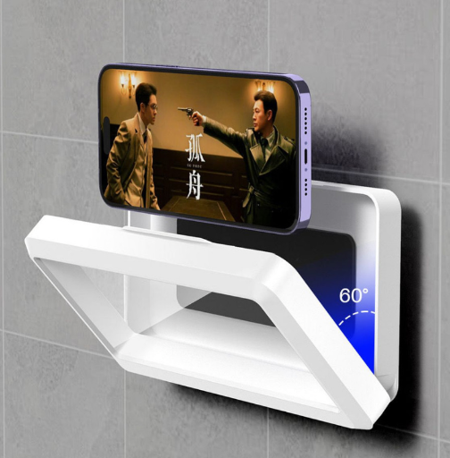 360-Degree Rotating Waterproof Shower Phone Holder