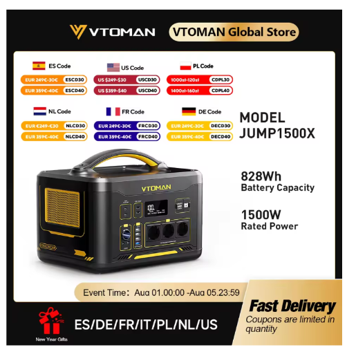 VTOMAN JUMP 1500X Portable Power Station