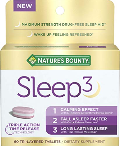 Nature's Bounty Sleep3 Melatonin 10mg 60-Count Deal