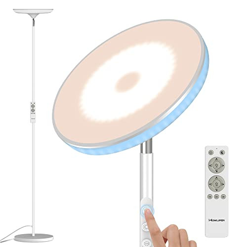 42W Bright LED Torchiere Floor Lamp for Living Room