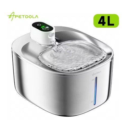 APETDOLA 4L Wireless Cat Water Fountain