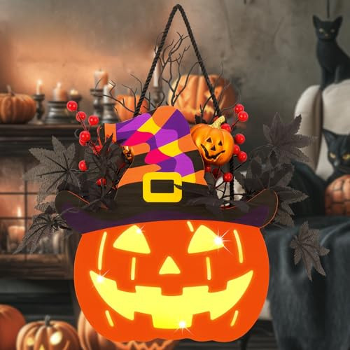 Lighted Jack-O-Lantern Halloween Decor