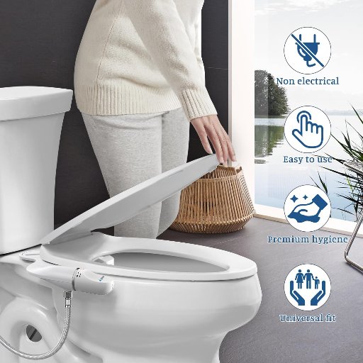 Slim Bidet Attachment for Toilet