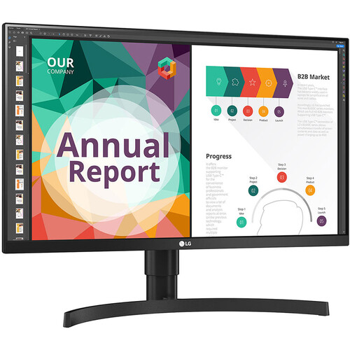 27" LG 27BN85UN-B 4K UHD 60Hz 5ms 99% sRGB HDR10 FreeSync IPS Monitor w/ USB-C & Speakers