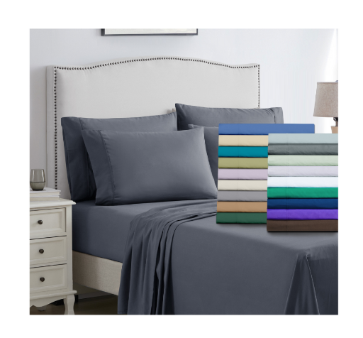 Kathy Ireland 6-Piece Brushed Microfiber Sheet Set