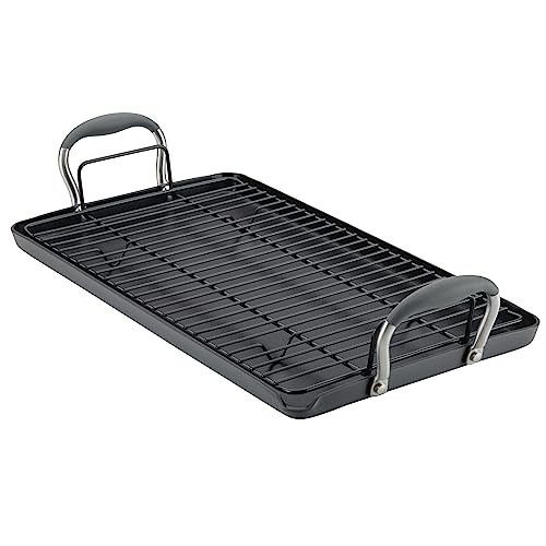 Anolon Advanced Home Hard Anodized Nonstick Double Burner Griddle w/ Roasting Rack Deal