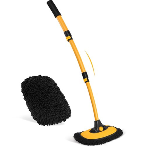 Ordenado 15° Curved Car Wash Brush with Long Handle