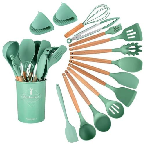 15-Piece Silicone Cooking Utensil Set