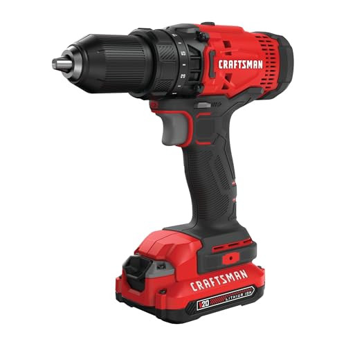 CRAFTSMAN V20 Cordless 1/2" Drill/Driver w/ 1.3 Ah Battery & Charger