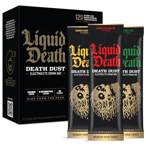 12-Pack Liquid Death Death Dust Electrolyte Drink Mix