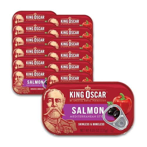 King Oscar Premium Salmon in Olive Oil 12-Pack