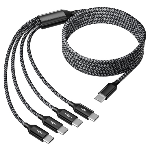 5FT USB C Splitter Multi Charging Cable