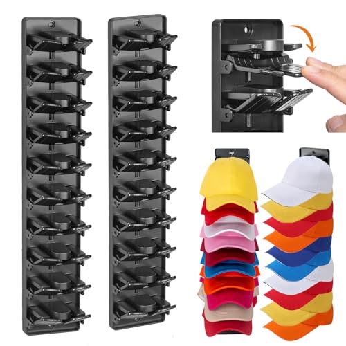 Accevo Spring Clip Hat Organizer 2-Pack