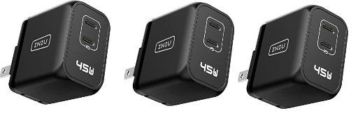 3-Pack 60W Otterbox Premium Pro Fast Charge Dual Port GaN USB-C Wall Charger
