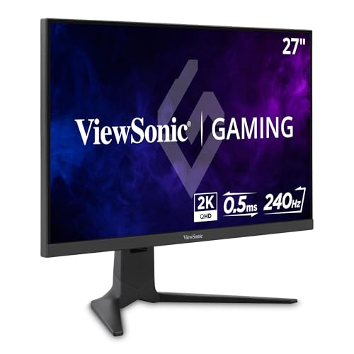 ViewSonic XG2736-2K 27 Inch 1440p IPS Gaming Monitor with 240Hz and 0.5ms